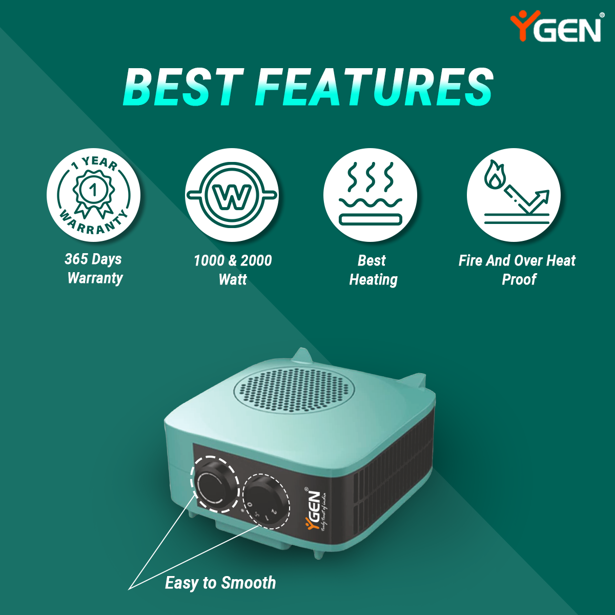 YGen Prime Heater 2000W