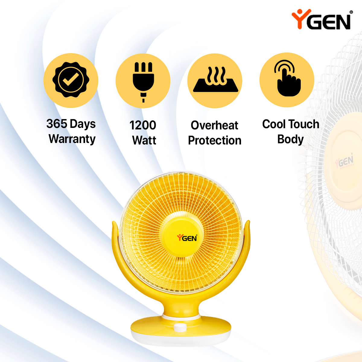 YGen Sun Heater - 1200W